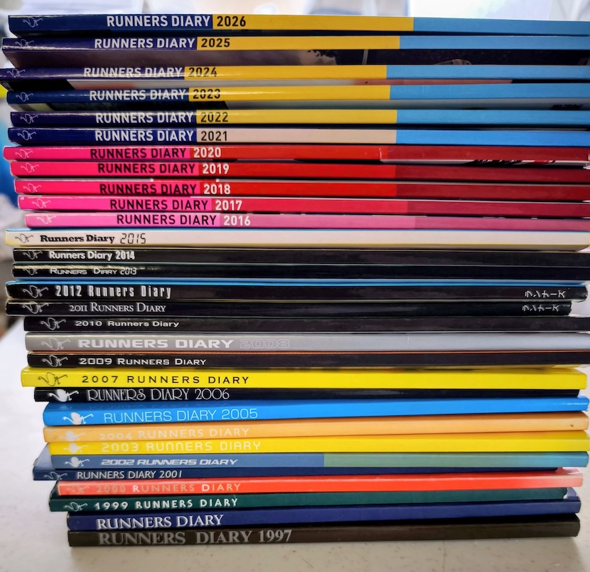 弓削田さんが30年近く書き続けている練習日誌