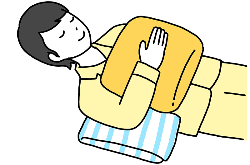 睡眠時の体制イラスト