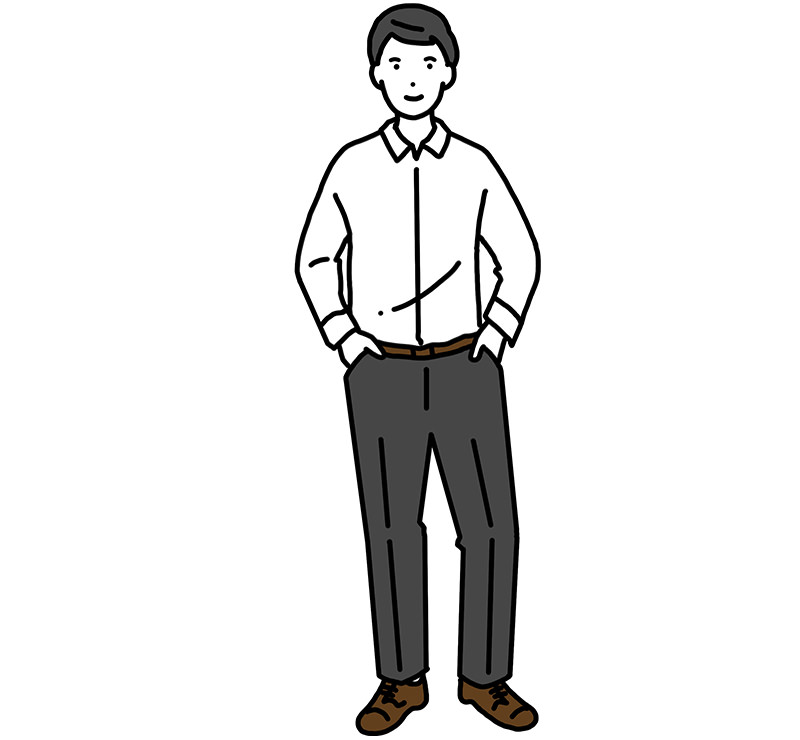 ニュートラルポジションのイラスト